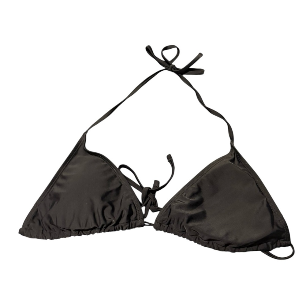 Black String Bikini Top Size Medium
